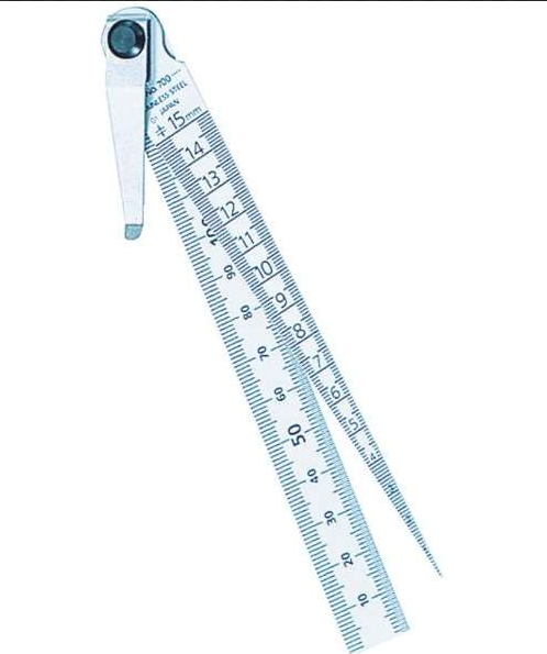TRUSCO TG700S：日本TRUSCO公司的锥度尺直尺组合，测量缝隙宽度和深度