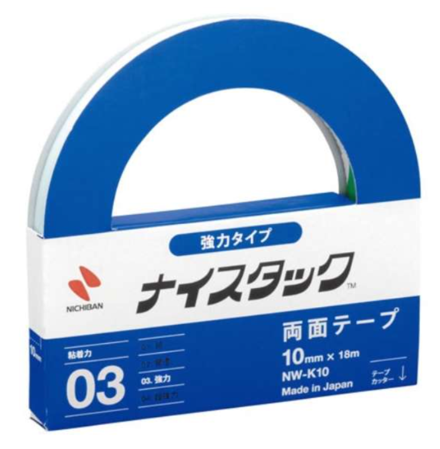 NICHIBAN NW-K10：日本胶带公司的强力双面胶带
