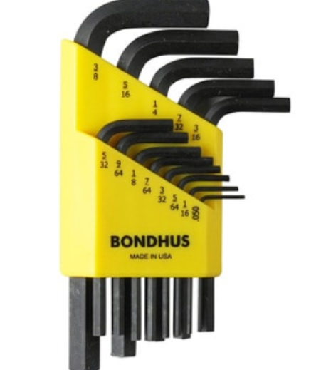 BONDHUS HLX13S：美国邦德士六角棒扳手套装，机械维修必备工具